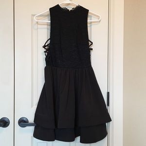 BLACK COCKTAIL DRESS